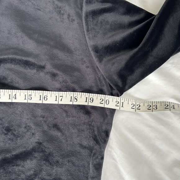 Vintage Black Velvet Button Cardigan Route 66 Size Large - Picture 6 of 8